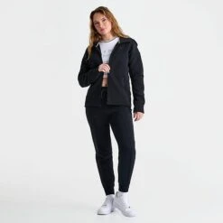 Women's Nike Sportswear Tech Fleece Windrunner Full-Zip Hoodie Black - FB8338 010 9 Women's Nike Sportswear Tech Fleece Windrunner Full-Zip Hoodie Black - FB8338 010 -Fashion General Store FB8338 010 M2
