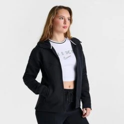 Women's Nike Sportswear Tech Fleece Windrunner Full-Zip Hoodie Black - FB8338 010 10 Women's Nike Sportswear Tech Fleece Windrunner Full-Zip Hoodie Black - FB8338 010 -Fashion General Store FB8338 010 M3