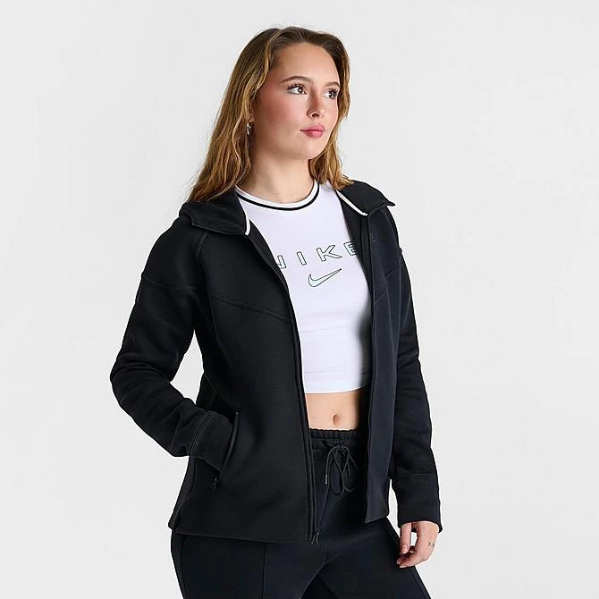 Women's Nike Sportswear Tech Fleece Windrunner Full-Zip Hoodie Black - FB8338 010 5 Women's Nike Sportswear Tech Fleece Windrunner Full-Zip Hoodie Black - FB8338 010 - Image 3