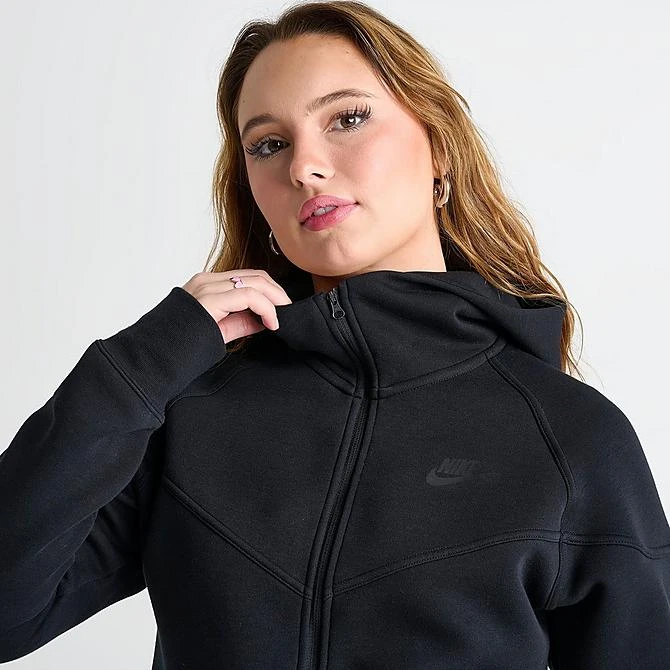 Women's Nike Sportswear Tech Fleece Windrunner Full-Zip Hoodie Black - FB8338 010 7 Women's Nike Sportswear Tech Fleece Windrunner Full-Zip Hoodie Black - FB8338 010 - Image 5