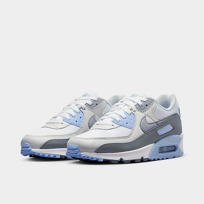 Women's Nike Air Max 90 Casual Shoes White/Photon Dust/Cobalt Bliss/Wolf Grey - FB8570 100 4 Women's Nike Air Max 90 Casual Shoes White/Photon Dust/Cobalt Bliss/Wolf Grey - FB8570 100 - Image 2