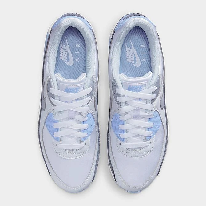 Women's Nike Air Max 90 Casual Shoes White/Photon Dust/Cobalt Bliss/Wolf Grey - FB8570 100 7 Women's Nike Air Max 90 Casual Shoes White/Photon Dust/Cobalt Bliss/Wolf Grey - FB8570 100 - Image 5