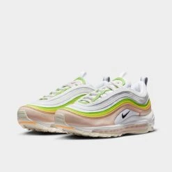 Women's Nike Air Max 97 Casual Shoes White/Black/Pearl Pink/Action Green/Opti Yellow/Sail - FD0870 100 -Fashion General Store FD0870 100 P2