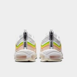 Women's Nike Air Max 97 Casual Shoes White/Black/Pearl Pink/Action Green/Opti Yellow/Sail - FD0870 100 -Fashion General Store FD0870 100 P4