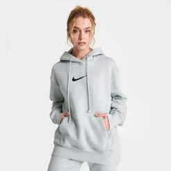 Women's Nike Sportswear Phoenix Fleece Oversized Pullover Hoodie Light Silver/Black - FD0892 034 10 Women's Nike Sportswear Phoenix Fleece Oversized Pullover Hoodie Light Silver/Black - FD0892 034 -Fashion General Store FD0892 034 M3