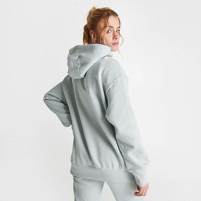Women's Nike Sportswear Phoenix Fleece Oversized Pullover Hoodie Light Silver/Black - FD0892 034 6 Women's Nike Sportswear Phoenix Fleece Oversized Pullover Hoodie Light Silver/Black - FD0892 034 - Image 4
