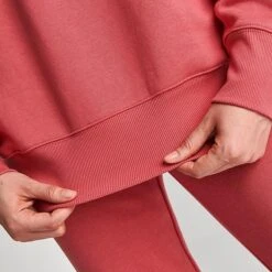 Women's Nike Sportswear Phoenix Fleece Oversized Crewneck Sweatshirt Adobe/Black - FD1128 655 -Fashion General Store FD1128 655 M6