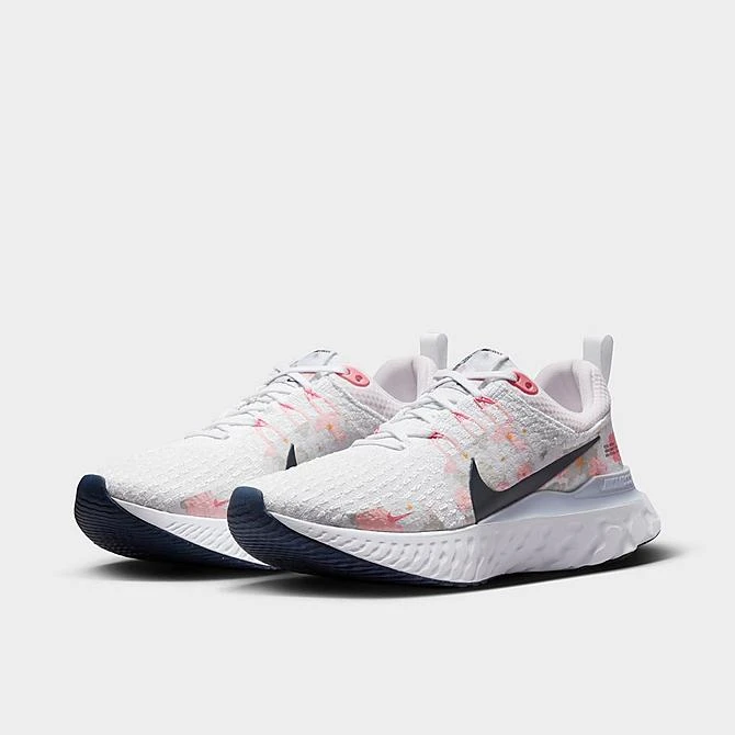 Women's Nike React Infinity Run Flyknit 3 Premium Running Shoes White/Platinum Tint/Pearl Pink/Midnight Navy - FD4151 100 4 Women's Nike React Infinity Run Flyknit 3 Premium Running Shoes White/Platinum Tint/Pearl Pink/Midnight Navy - FD4151 100 - Image 2