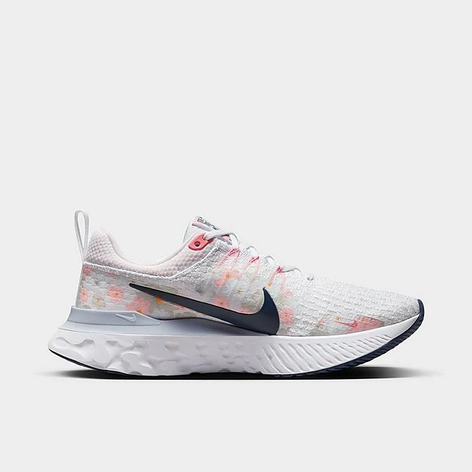 Women's Nike React Infinity Run Flyknit 3 Premium Running Shoes White/Platinum Tint/Pearl Pink/Midnight Navy - FD4151 100 5 Women's Nike React Infinity Run Flyknit 3 Premium Running Shoes White/Platinum Tint/Pearl Pink/Midnight Navy - FD4151 100 - Image 3