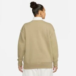 Women's Nike Sportswear Phoenix Fleece Oversized Crewneck Sweatshirt Neutral Olive - FD4234 276 -Fashion General Store FD4234 276 M3