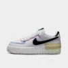 Women's Nike Air Force 1 Shadow Casual Shoes White/Black/Team Gold/Pure Platinum/Pink Spell/Cobalt Bliss - FJ0735 100 -Fashion General Store FJ0735 100 P1