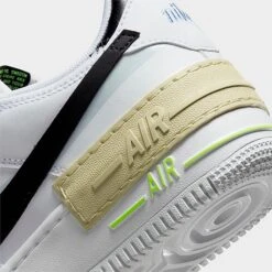 Women's Nike Air Force 1 Shadow Casual Shoes White/Black/Team Gold/Pure Platinum/Pink Spell/Cobalt Bliss - FJ0735 100 -Fashion General Store FJ0735 100 P3