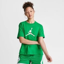 Nike Women's Jordan Short-Sleeve Graphic T-Shirt Lucky Green - FJ2510 310 -Fashion General Store FJ2510 310 M3