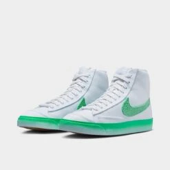 Women's Nike Blazer Mid '77 Casual Shoes White/Barely Green/Gum Light Brown/Spring Green - FJ4547 100 -Fashion General Store FJ4547 100 P2