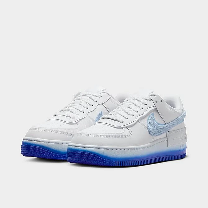 Women's Nike Air Force 1 Shadow SE Chenille Swoosh Casual Shoes Shadow White/Royal Tint/Pink Spell/Racer Blue - FJ4567 100 4 Women's Nike Air Force 1 Shadow SE Chenille Swoosh Casual Shoes Shadow White/Royal Tint/Pink Spell/Racer Blue - FJ4567 100 - Image 2