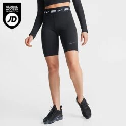 Women's Nike Sportswear Tape Biker Shorts Black - FJ6995 010