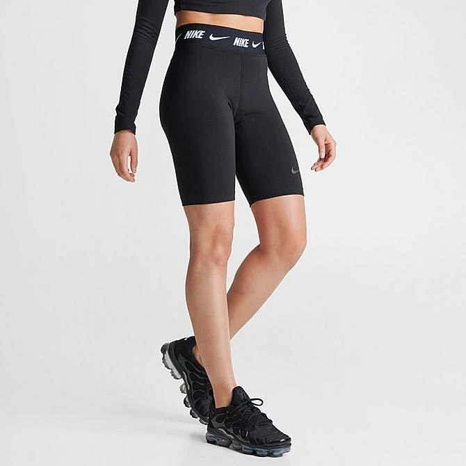 Women's Nike Sportswear Tape Biker Shorts Black - FJ6995 010 5 Women's Nike Sportswear Tape Biker Shorts Black - FJ6995 010 - Image 3