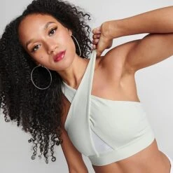 Women's Nike Swoosh Medium-Support Padded Wrap Sports Bra Sea Glass/Sail - FN3167 020 12 Women's Nike Swoosh Medium-Support Padded Wrap Sports Bra Sea Glass/Sail - FN3167 020 -Fashion General Store FN3167 020 M5
