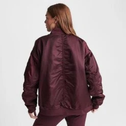 Women's Nike Sportswear Reversible Bomber Jacket Burgundy Crush/Cedar - FN3168 652 11 Women's Nike Sportswear Reversible Bomber Jacket Burgundy Crush/Cedar - FN3168 652 -Fashion General Store FN3168 652 M4