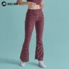 Women's Nike Sportswear High-Waisted Wide Leg Ribbed Jersey Pants Burgundy Crush - FN3169 652 -Fashion General Store FN3169 652 M1