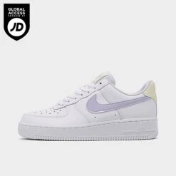 Women's Nike Air Force 1 Low Casual Shoes Coconut Milk/Oxygen Purple/White - FN3501 101
