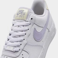Women's Nike Air Force 1 Low Casual Shoes Coconut Milk/Oxygen Purple/White - FN3501 101 -Fashion General Store FN3501 101 P3