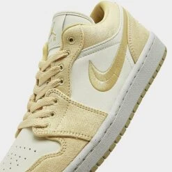 Nike Women's Air Jordan 1 Low SE Casual Shoes Team Gold/Sail - FN3722 701 -Fashion General Store FN3722 701 P3