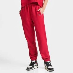 Nike Women's Jordan Brooklyn Fleece Pants Gym Red - FN4494 687