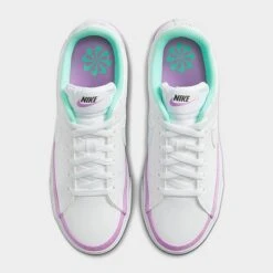 Women's Nike Court Legacy Next Nature Casual Shoes White/Rush Fuchsia/Emerald Rise/White - FN7108 100 -Fashion General Store FN7108 100 P5