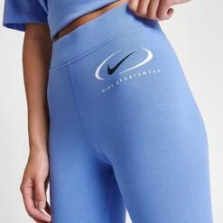 Women's Nike Sportswear Swoosh Life Leggings Polar Ice - FN7699 450 -Fashion General Store FN7699 450 M5