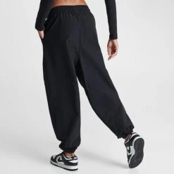 Women's Nike Sportswear Trend Swoosh Woven Jogger Pants Black - FN7700 010 -Fashion General Store FN7700 010 M4