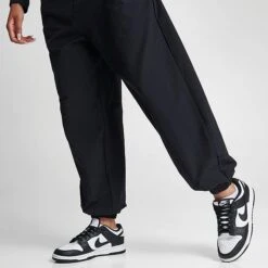 Women's Nike Sportswear Trend Swoosh Woven Jogger Pants Black - FN7700 010 -Fashion General Store FN7700 010 M6