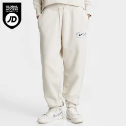 Women's Nike Sportswear Swoosh Life Phoenix Fleece Oversized Jogger Pants Light Orewood Brown - FN7716 104
