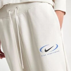 Women's Nike Sportswear Swoosh Life Phoenix Fleece Oversized Jogger Pants Light Orewood Brown - FN7716 104 -Fashion General Store FN7716 104 M5