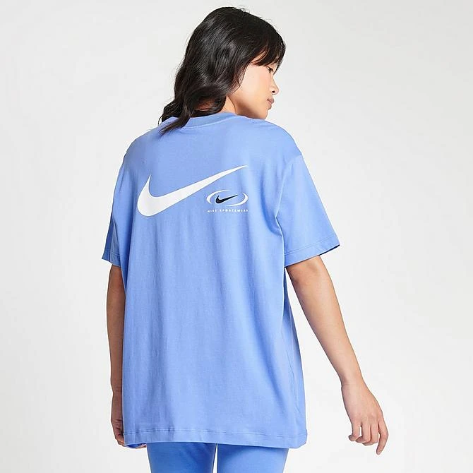 Women's Nike Sportswear Swoosh Life Graphic T-Shirt Polar Ice - FN7722 450 6 Women's Nike Sportswear Swoosh Life Graphic T-Shirt Polar Ice - FN7722 450 - Image 4