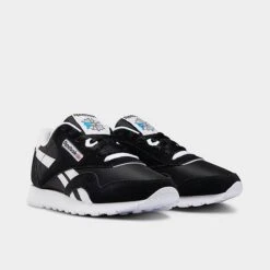 Women's Reebok Classic Nylon Slim Casual Shoes Black/Black/White - FV4506 001 -Fashion General Store FV4506 001 P2