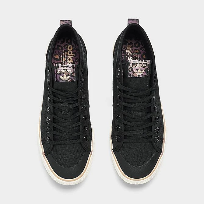 Women's Adidas Originals Nizza Trek Sneaker Boots Black/Magic Beige/Cream White - FZ5999 001 7 Women's Adidas Originals Nizza Trek Sneaker Boots Black/Magic Beige/Cream White - FZ5999 001 - Image 5