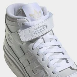 Women's Adidas Originals Forum Mid Casual Shoes White/White/White - FZ6473 100 -Fashion General Store FZ6473 100 P3