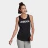 Women's Adidas LOUNGEWEAR Essentials Logo Loose Tank Black/White - GL0566 001 -Fashion General Store GL0566 001 M1