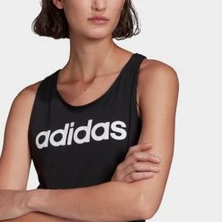 Women's Adidas LOUNGEWEAR Essentials Logo Loose Tank Black/White - GL0566 001 10 Women's Adidas LOUNGEWEAR Essentials Logo Loose Tank Black/White - GL0566 001 -Fashion General Store GL0566 001 M4