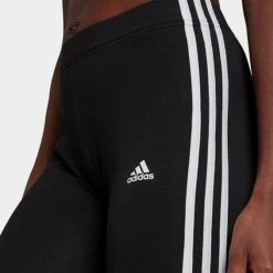 Women's Adidas Essentials 3-Stripes Bike Shorts Black/White - GR3866 001 -Fashion General Store GR3866 001 M4