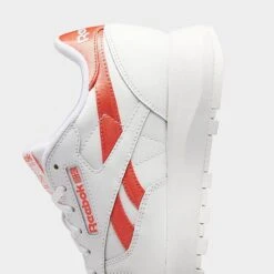 Women's Reebok Classic Leather Casual Shoes Footwear White/Footwear White/Semi Orange Flare - GW3795 100 -Fashion General Store GW3795 100 P3