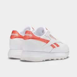 Women's Reebok Classic Leather Casual Shoes Footwear White/Footwear White/Semi Orange Flare - GW3795 100 -Fashion General Store GW3795 100 P4