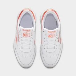 Women's Reebok Classic Leather Casual Shoes Footwear White/Footwear White/Semi Orange Flare - GW3795 100 -Fashion General Store GW3795 100 P5
