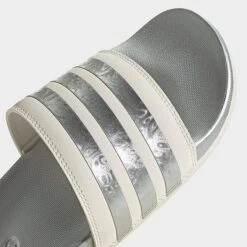 Women's Adidas Adilette Comfort Slide Sandals Chalk White/Chalk White/Matte Silver - GW8746 100 10 Women's Adidas Adilette Comfort Slide Sandals Chalk White/Chalk White/Matte Silver - GW8746 100 -Fashion General Store GW8746 100 P3