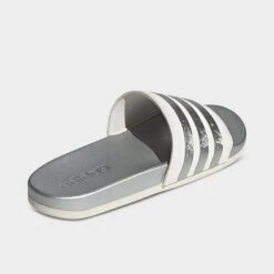 Women's Adidas Adilette Comfort Slide Sandals Chalk White/Chalk White/Matte Silver - GW8746 100 11 Women's Adidas Adilette Comfort Slide Sandals Chalk White/Chalk White/Matte Silver - GW8746 100 -Fashion General Store GW8746 100 P4