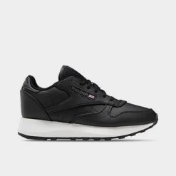 Women's Reebok Classic Leather Vegan Casual Shoes Core Black/Core Black/Pure Grey - GX8692 001