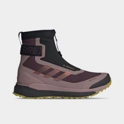 Women's Adidas Terrex Free Hiker Cold.RDY Hiking Boots Shadow Maroon/Wonder Red/Pulse Lilac - GY6759 601