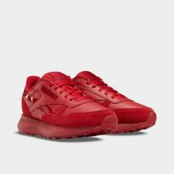 Women's Reebok Classic Leather Juicy Berry Casual Shoes Flash Red/Flash Red/Classic Burgundy - GY7139 620 -Fashion General Store GY7139 620 P2