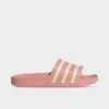 Women's Adidas Originals Adilette Aqua Slide Sandals Wonder Mauve/Wonder White/Wonder Mauve - GZ5877 666 -Fashion General Store GZ5877 666 P1